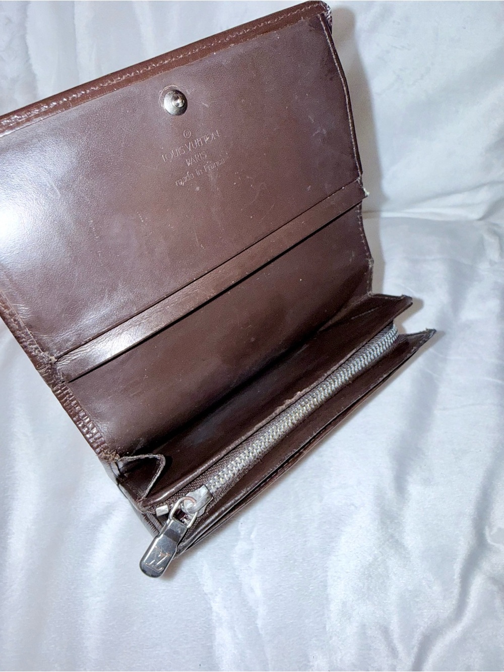Louis Vuitton Vintage Trésor Bi-Fold epi leather Brown Wallet-W/COA - Picture 8 of 15